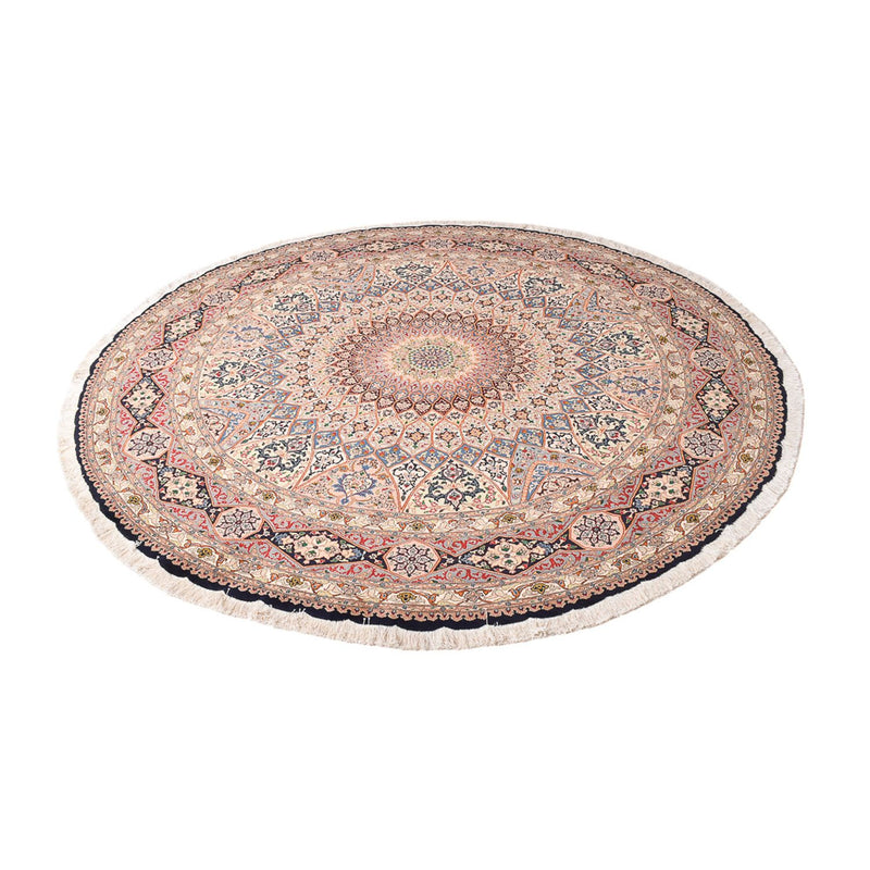 Tapis persan - Tabriz - Royal ronde  - 250 x 250 cm - rouge clair