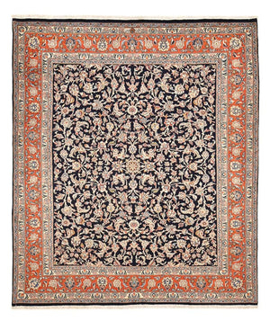 Tapis persan - Classique - 296 x 247 cm - bleu foncé