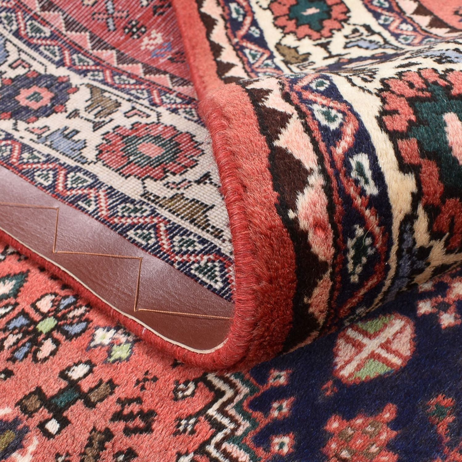 Tapis persan - Nomadic carré  - 203 x 196 cm - rouge clair