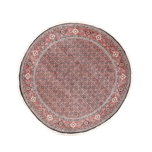 Tapis persan - Bidjar ronde  - 200 x 200 cm - rouille