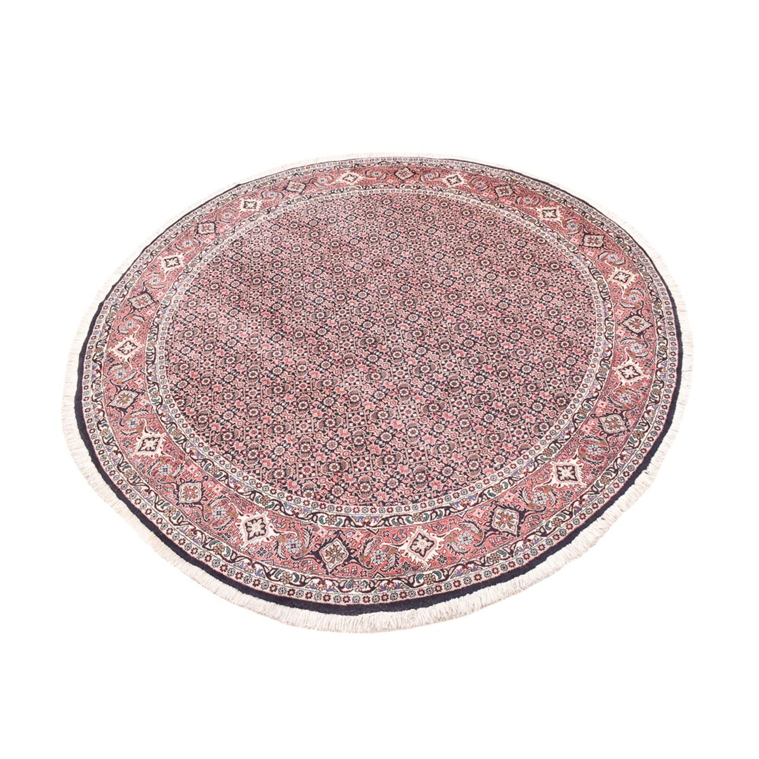 Tapis persan - Bidjar ronde  - 200 x 200 cm - rouille