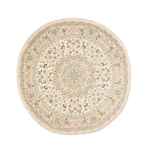 Tapis persan - Tabriz - Royal ronde  - 200 x 200 cm - sable