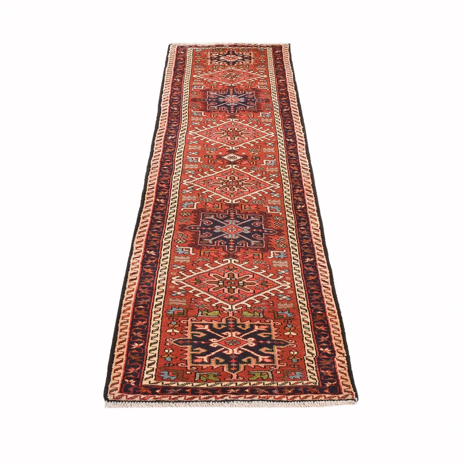 Tapis de couloir Tapis persan - Nomadic - 280 x 73 cm - rouge clair
