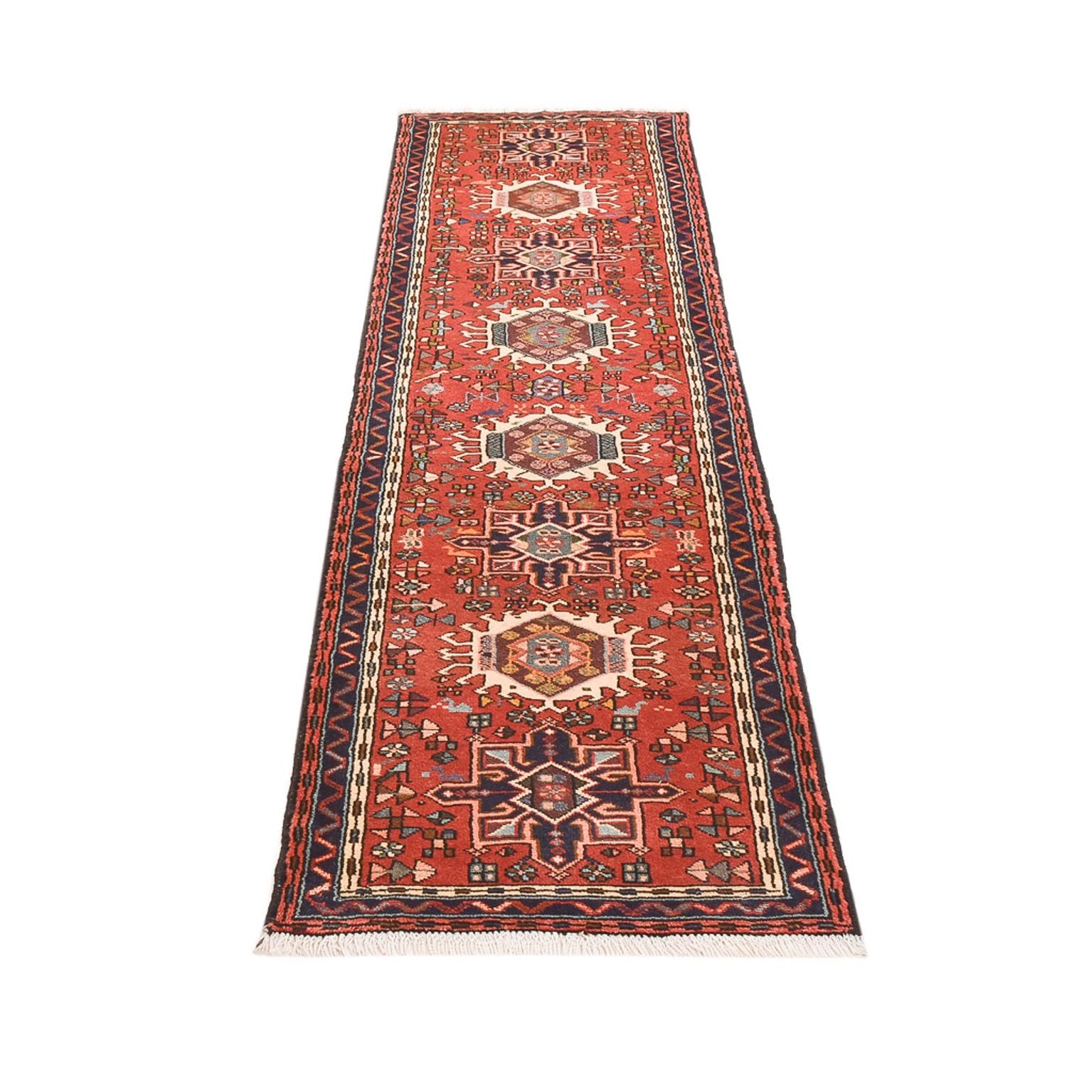 Tapis de couloir Tapis persan - Nomadic - 280 x 72 cm - rouge