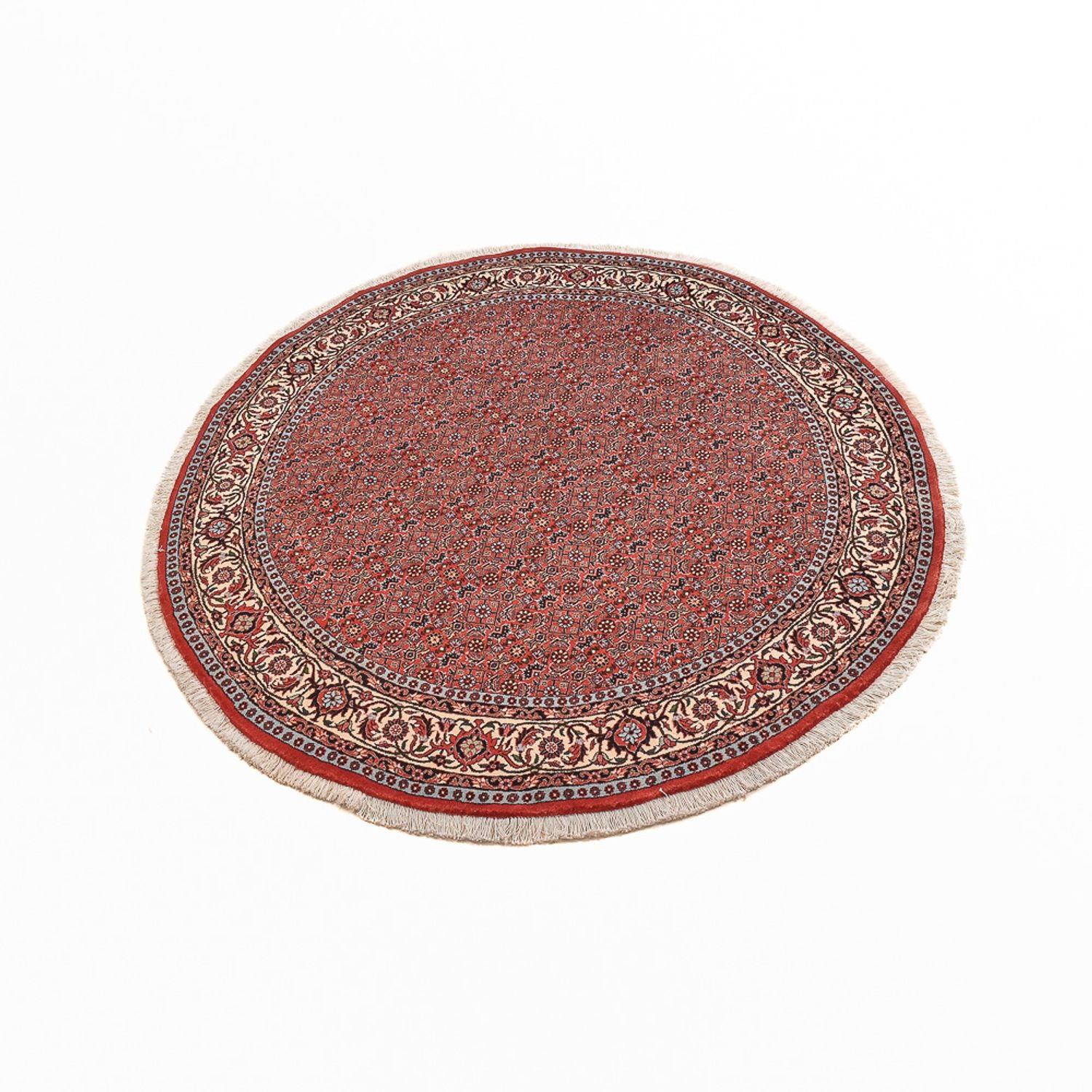 Perserteppich - Bidjar rund  - 155 x 155 cm - hellrot