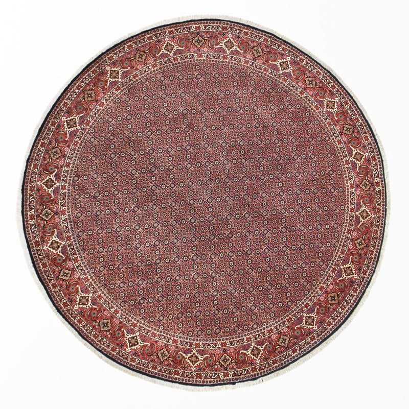 Perserteppich - Bidjar rund  - 300 x 300 cm - dunkelrot
