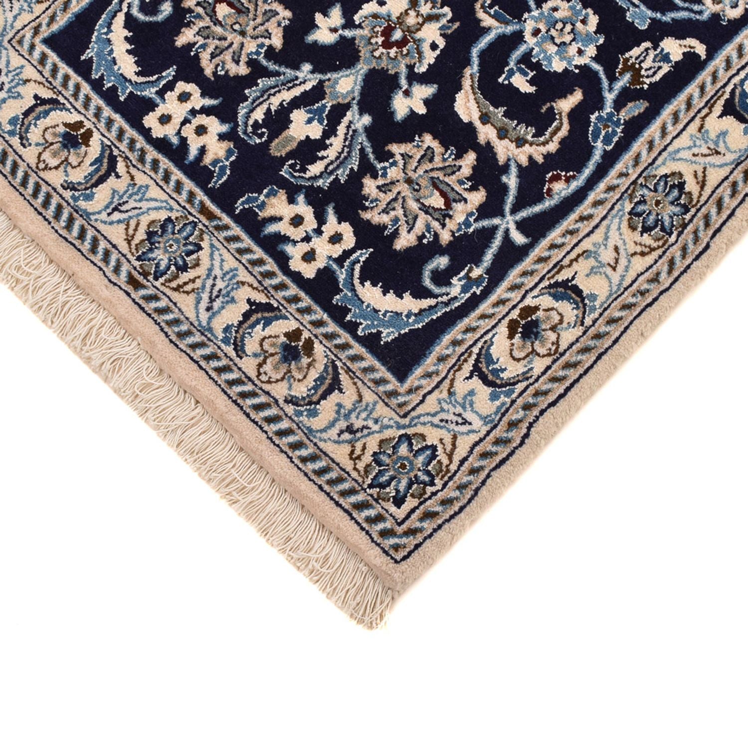 Läufer Perser - Nain - Royal - 197 x 61 cm - dunkelblau
