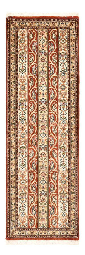 Tapis de couloir Tapis persan - Ghom - Royal - 151 x 52 cm - beige foncé