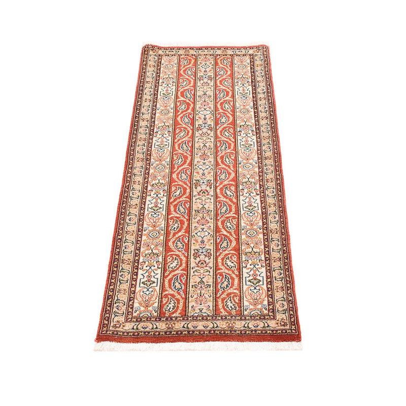 Tapis de couloir Tapis persan - Ghom - Royal - 151 x 52 cm - beige foncé