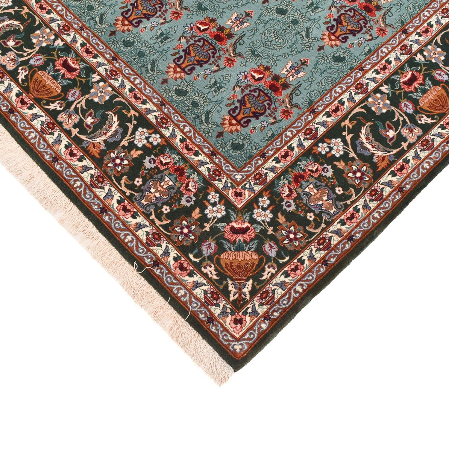 Tapis persan - Isfahan - Premium - 193 x 130 cm - turquoise