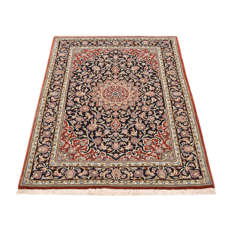 Tapis persan - Isfahan - Premium - 158 x 103 cm - bleu foncé