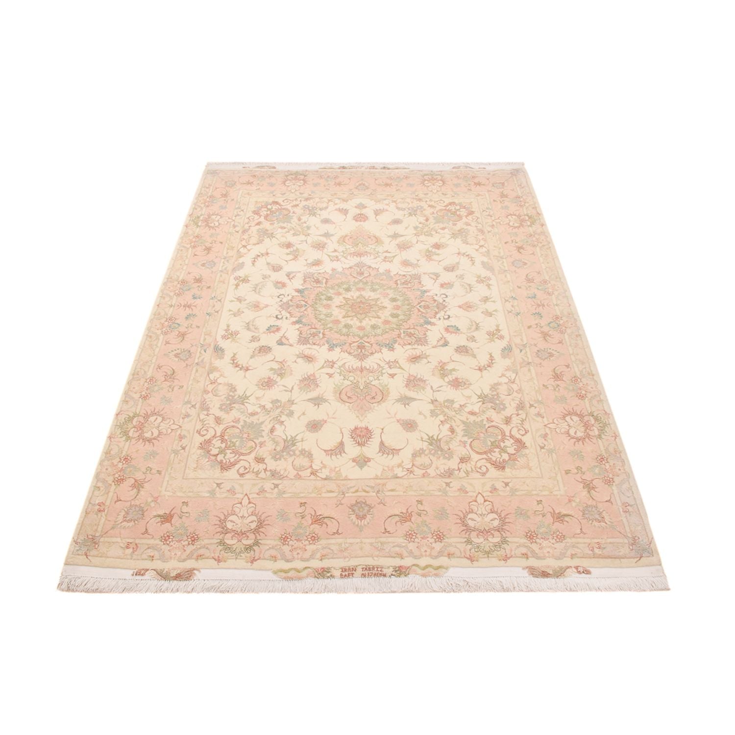 Tapis persan - Tabriz - Royal - 218 x 150 cm - beige