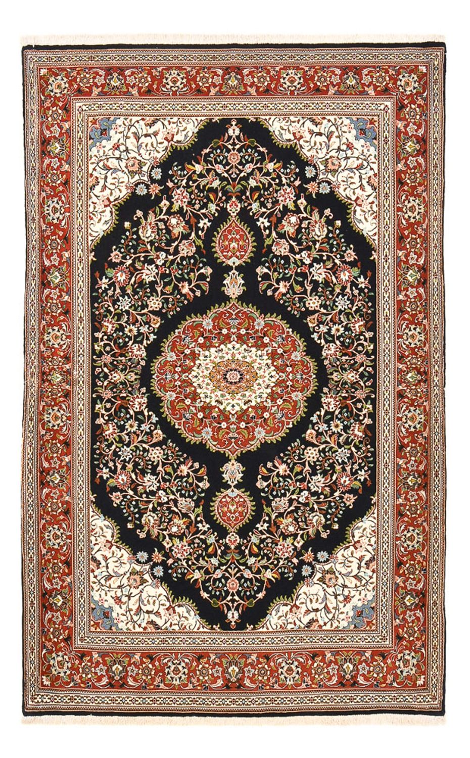 Perserteppich - Ghom - Royal - 218 x 138 cm - dunkelblau