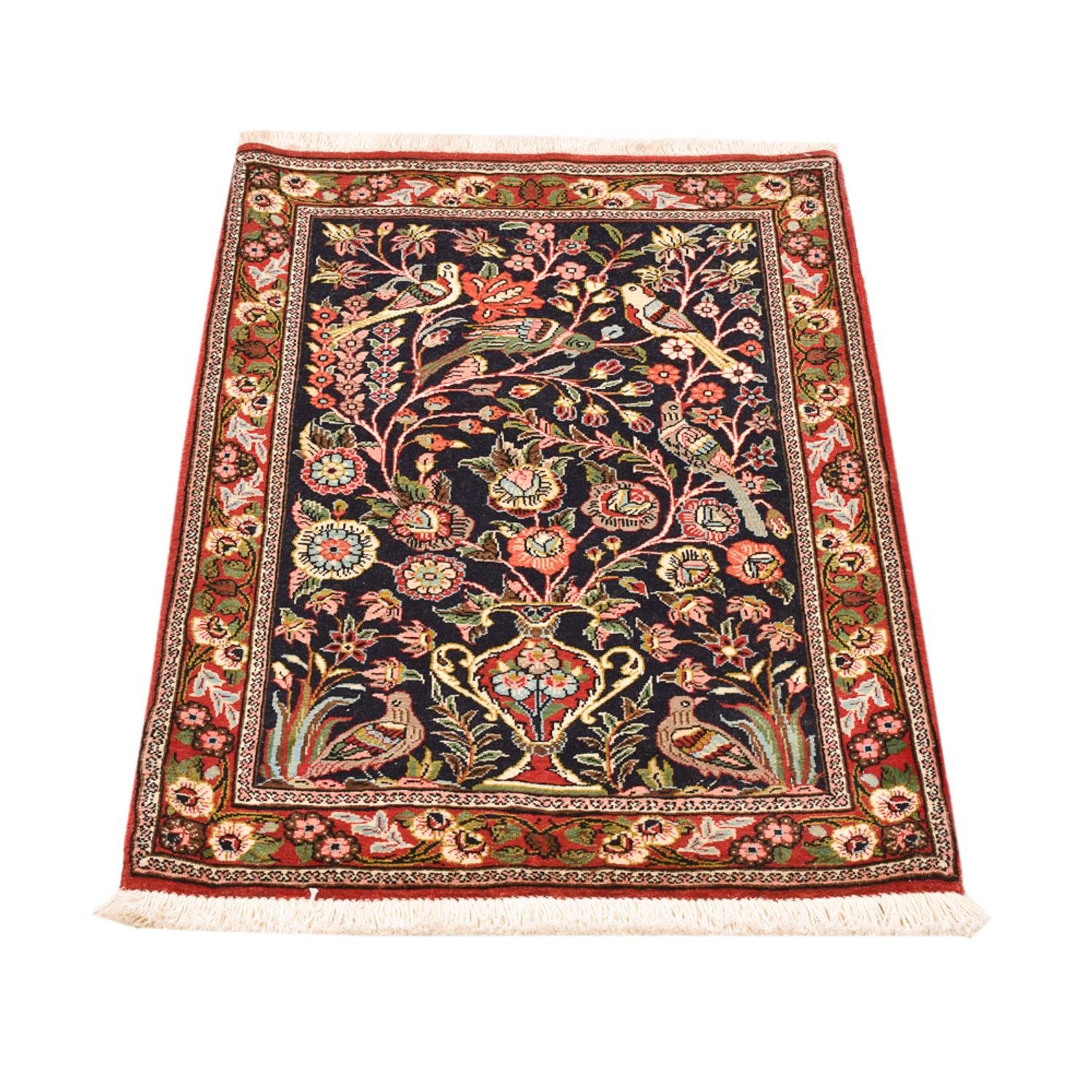 Perserteppich - Ghom - 81 x 57 cm - mehrfarbig