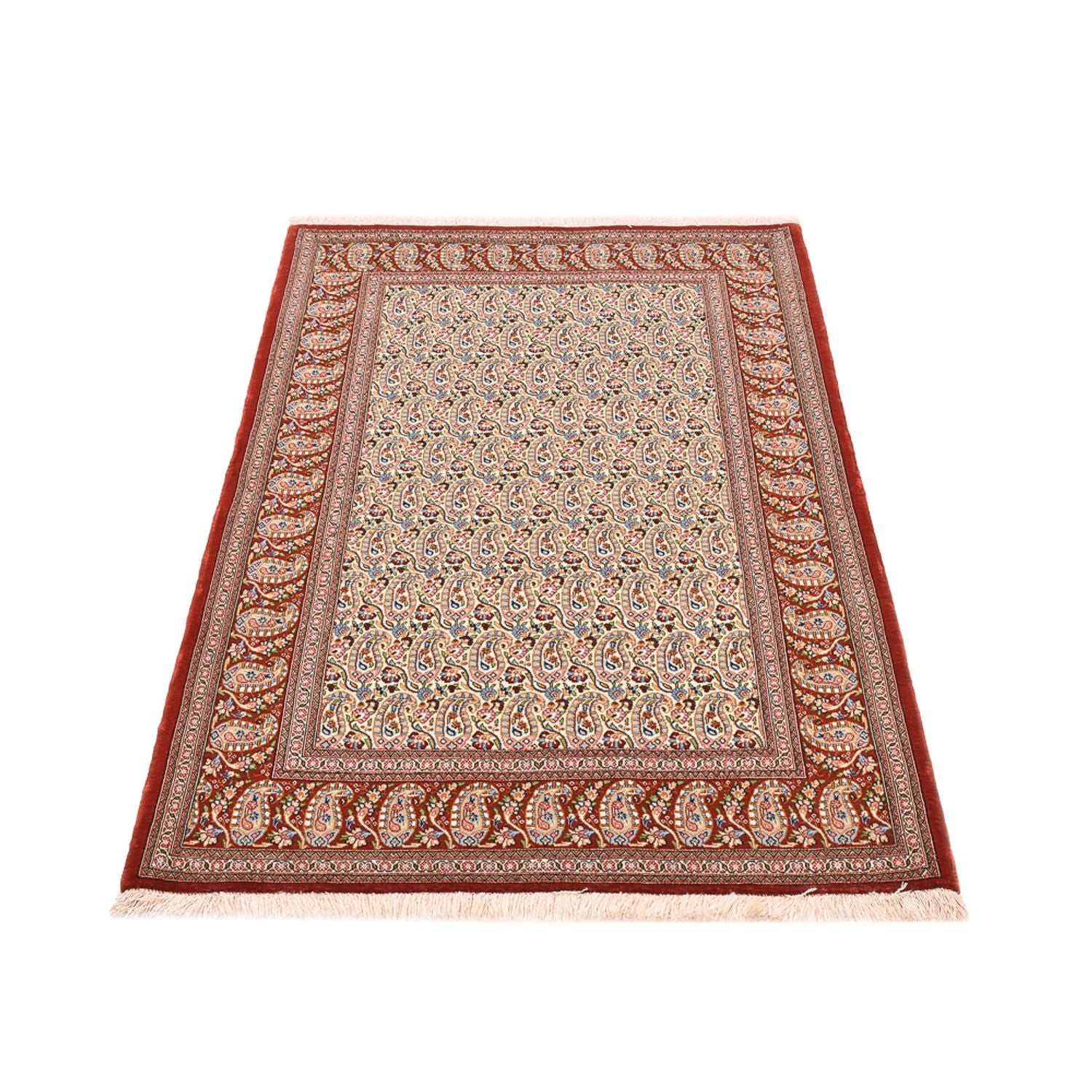 Tapis persan - Ghom - Royal - 154 x 104 cm - rouille