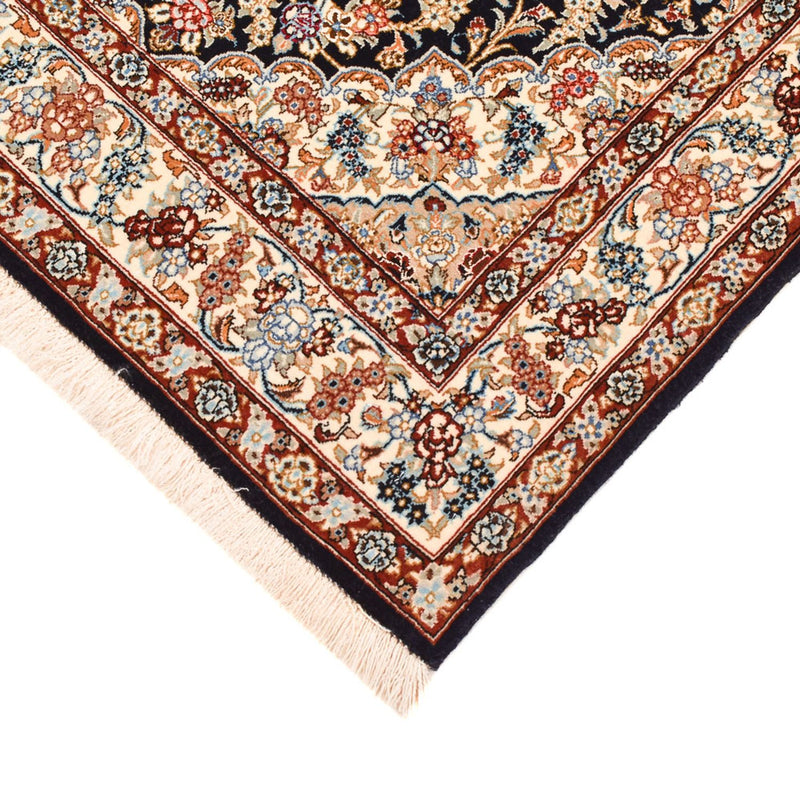 Tapis persan - Isfahan - Premium - 148 x 101 cm - bleu foncé
