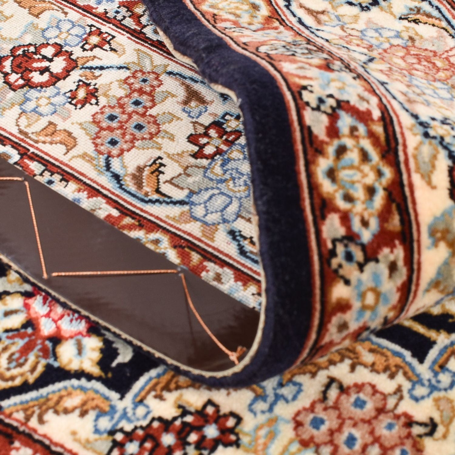 Tapis persan - Isfahan - Premium - 148 x 101 cm - bleu foncé