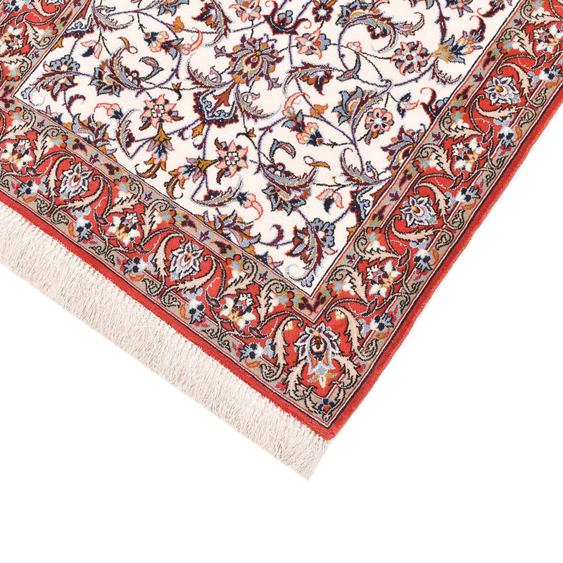 Tapis de couloir Tapis persan - Isfahan - Premium - 190 x 70 cm - beige foncé