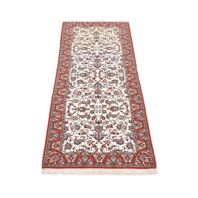 Tapis de couloir Tapis persan - Isfahan - Premium - 190 x 70 cm - beige foncé