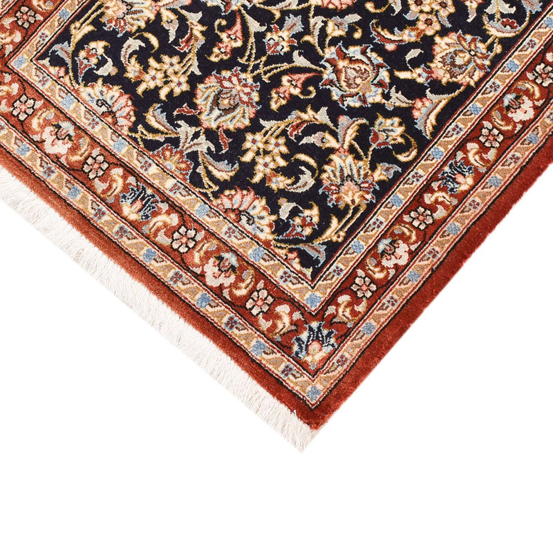 Tapis de couloir Tapis persan - Ghom - Royal - 155 x 55 cm - bleu foncé