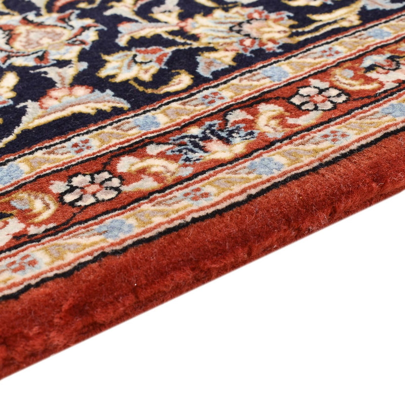 Tapis de couloir Tapis persan - Ghom - Royal - 155 x 55 cm - bleu foncé