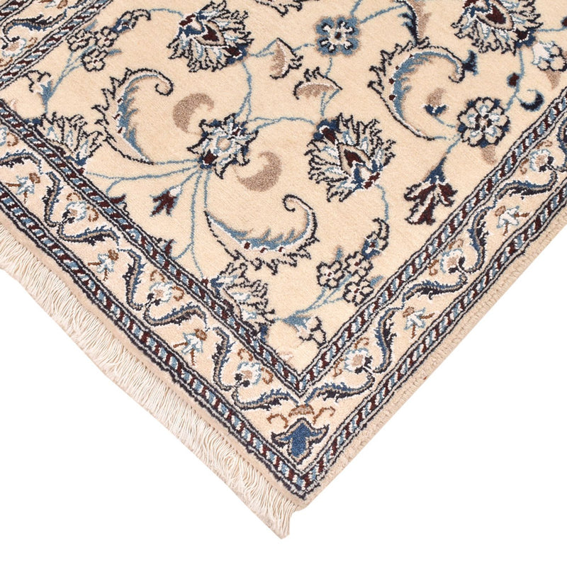 Tapis de couloir Tapis persan - Nain - Royal - 195 x 60 cm - crème