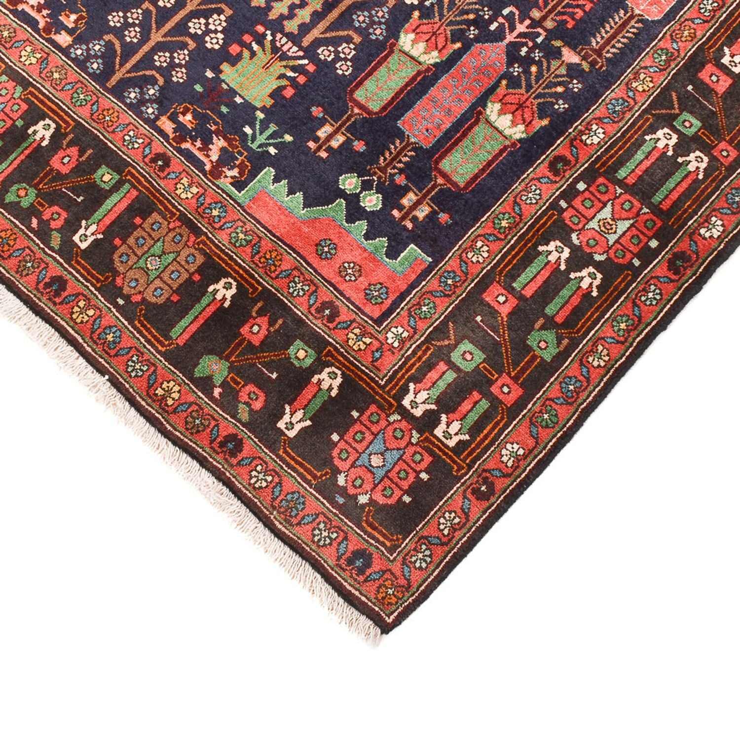 Tapis persan - Nomadic - 243 x 148 cm - rouge clair