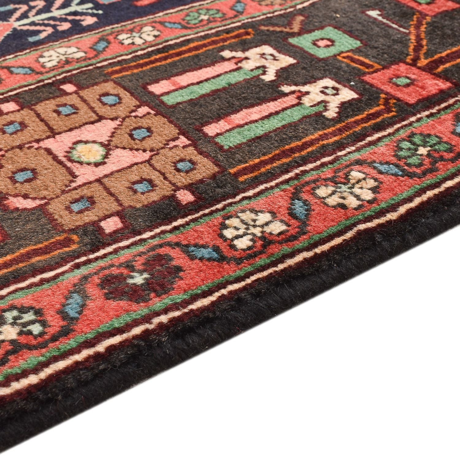 Tapis persan - Nomadic - 243 x 148 cm - rouge clair