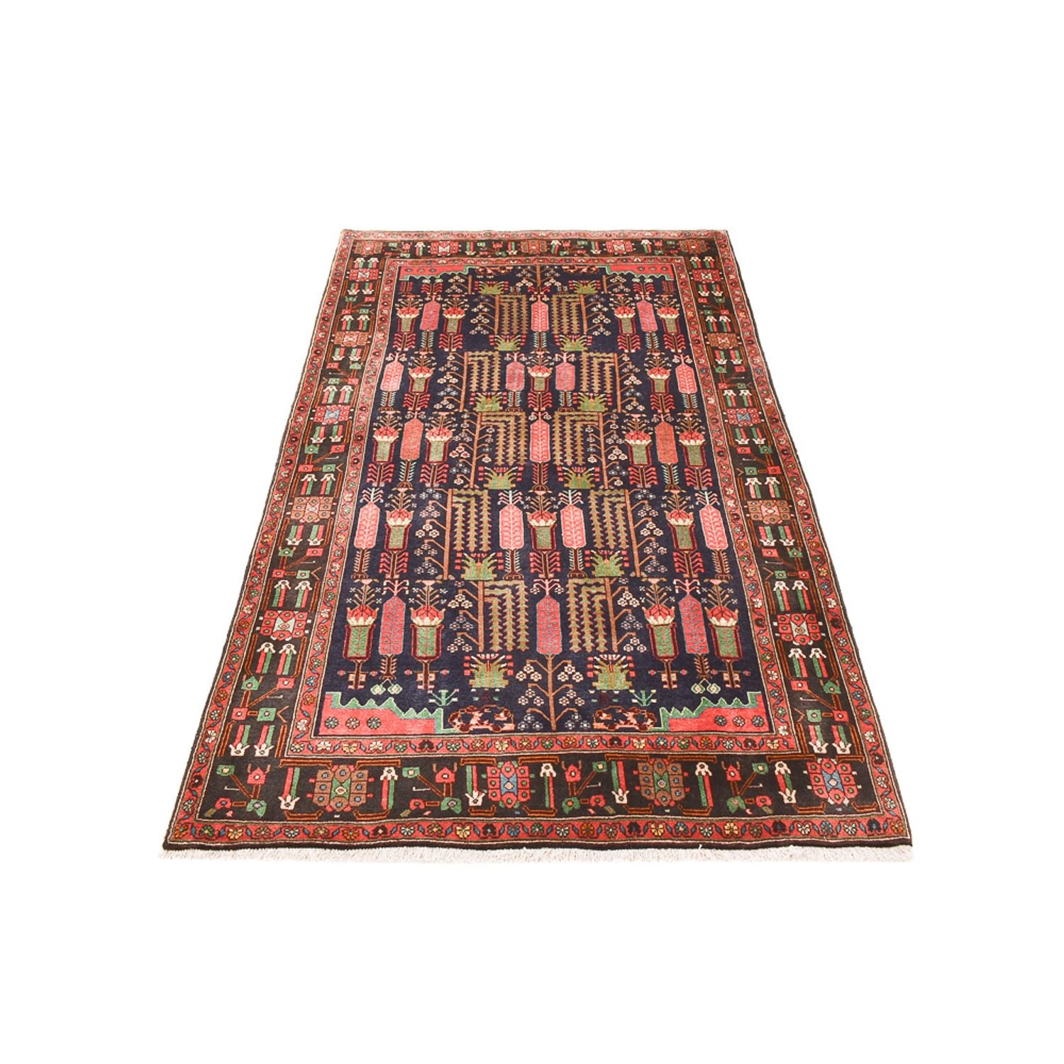 Tapis persan - Nomadic - 243 x 148 cm - rouge clair