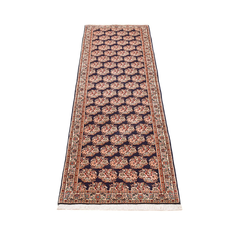 Tapis de couloir Tapis persan - Bidjar - 242 x 72 cm - bleu foncé