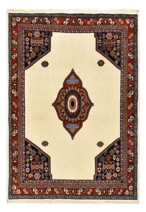 Tapis Gabbeh - Persan Kashkuli - 218 x 150 cm - beige clair