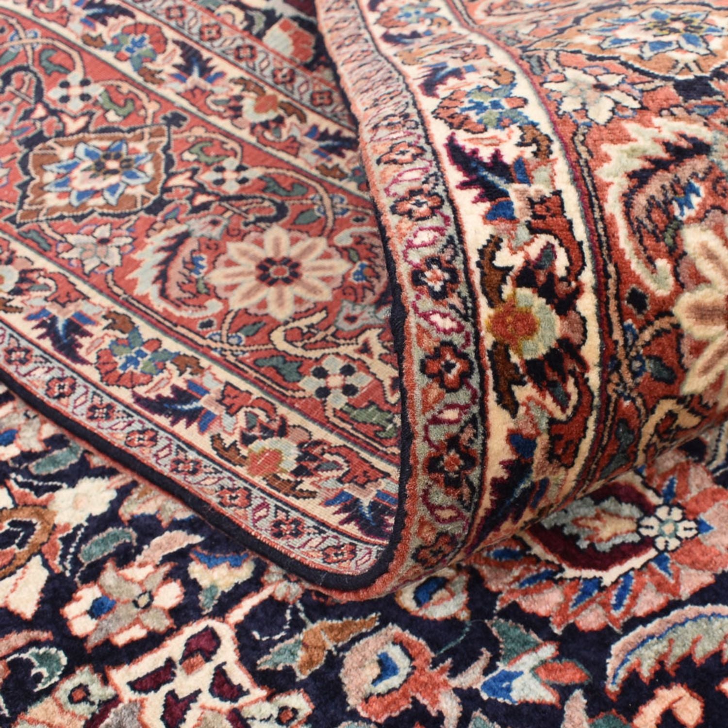 Tapis persan - Bidjar carré  - 210 x 210 cm - rouille