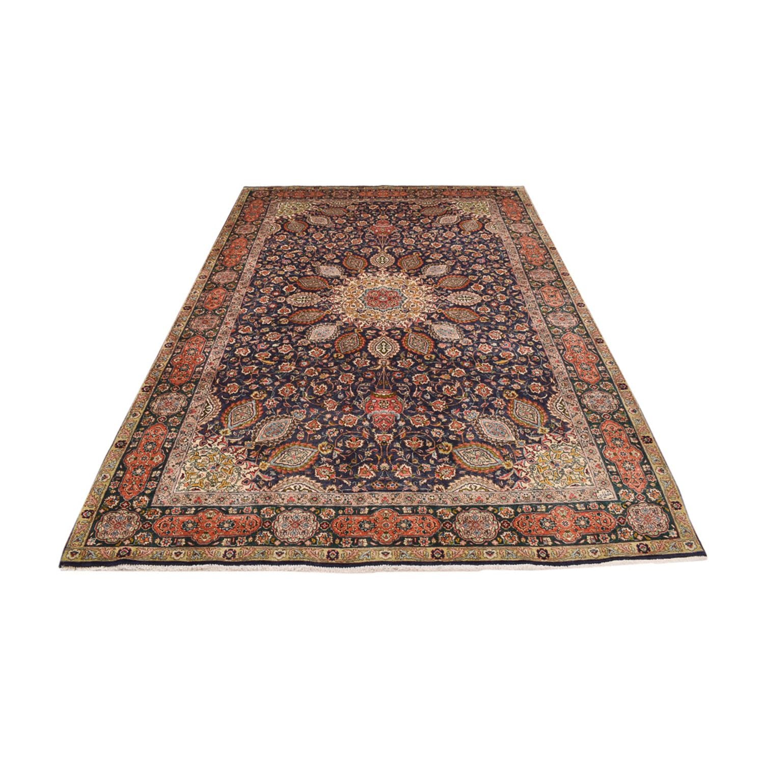 Tapis persan - Tabriz - Royal - 300 x 196 cm - rouille