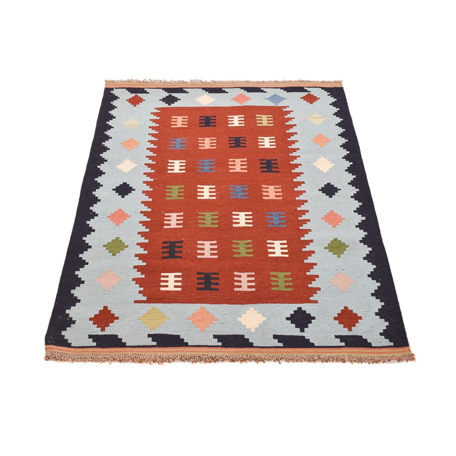 Tapis Kelim - Oriental - 145 x 100 cm - multicolore