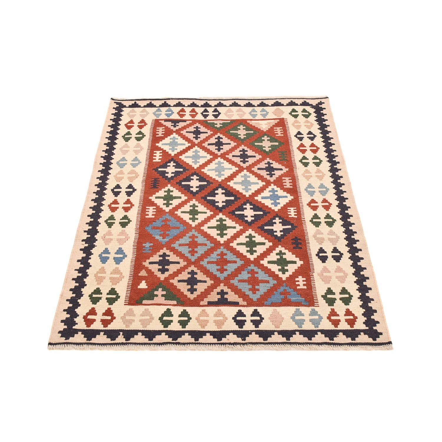 Tapis Kelim - Oriental - 142 x 100 cm - multicolore