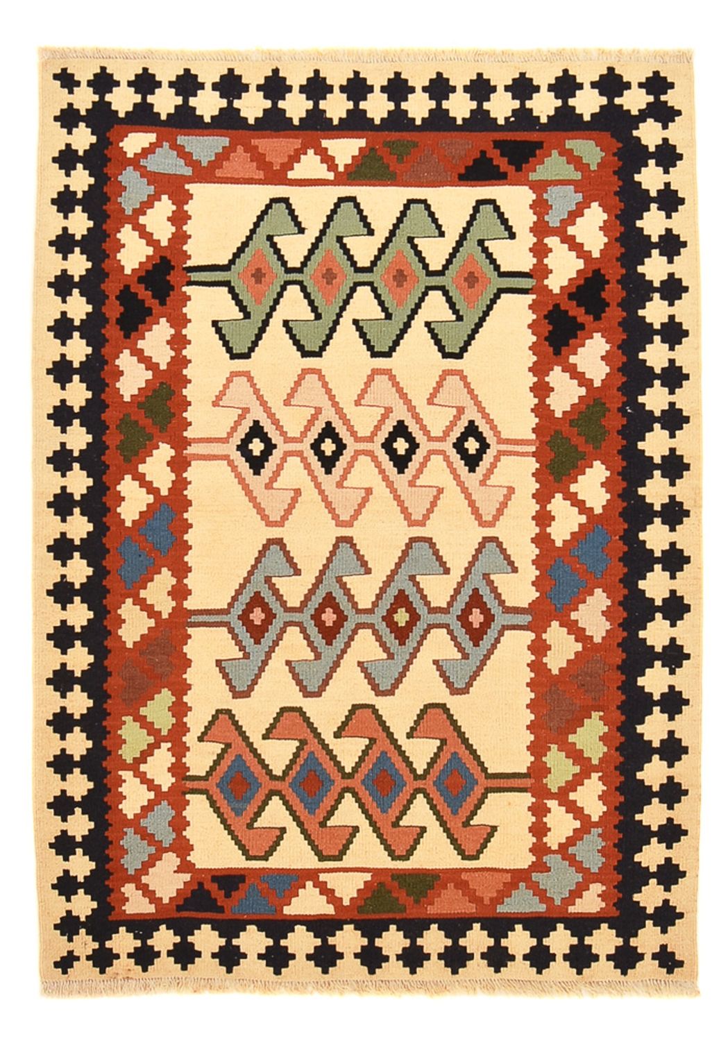 Tapis Kelim - Oriental - 147 x 105 cm - multicolore