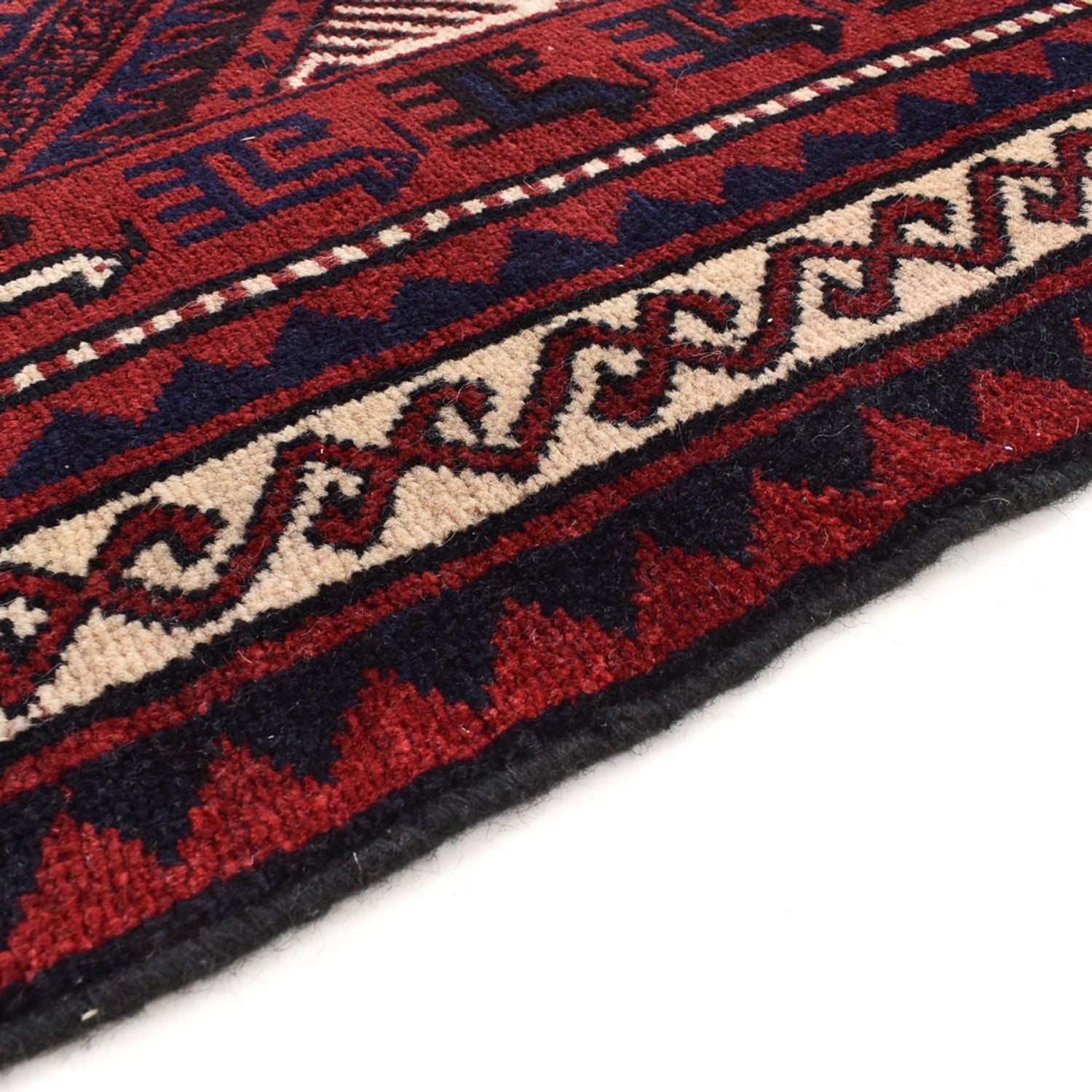 Tapis persan - Nomadic - 260 x 217 cm - rouge bordeaux