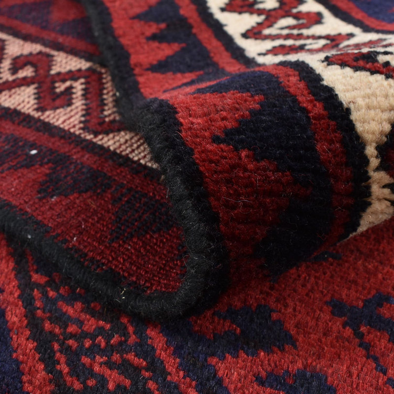 Tapis persan - Nomadic - 260 x 217 cm - rouge bordeaux