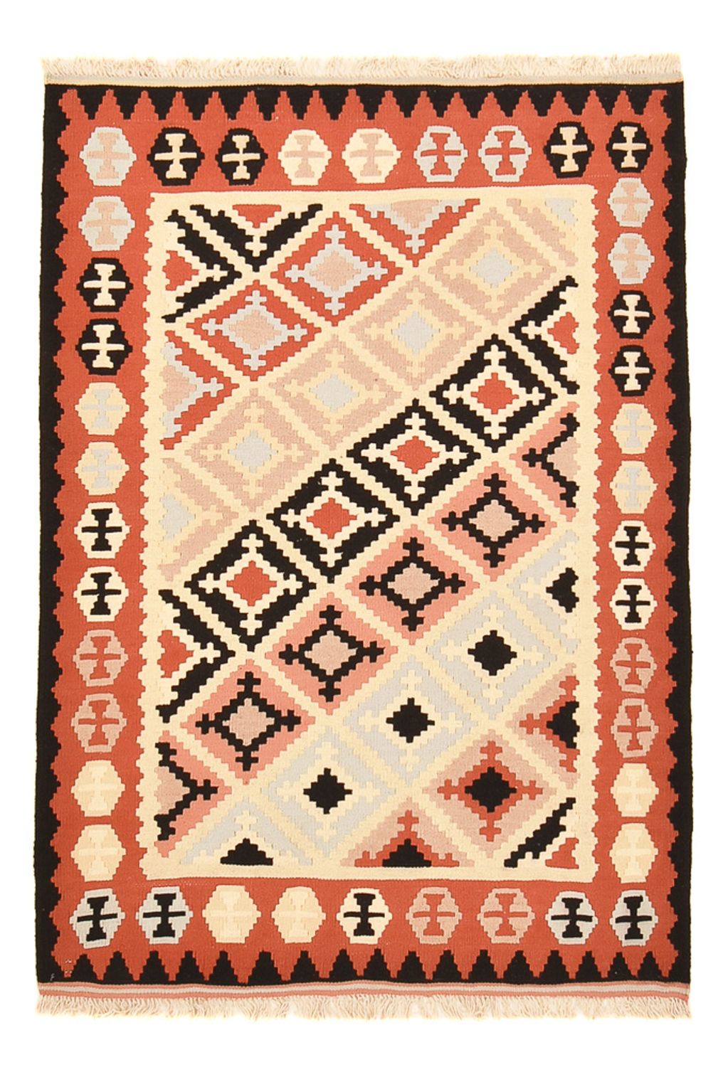 Tapis Kelim - Oriental - 145 x 102 cm - multicolore