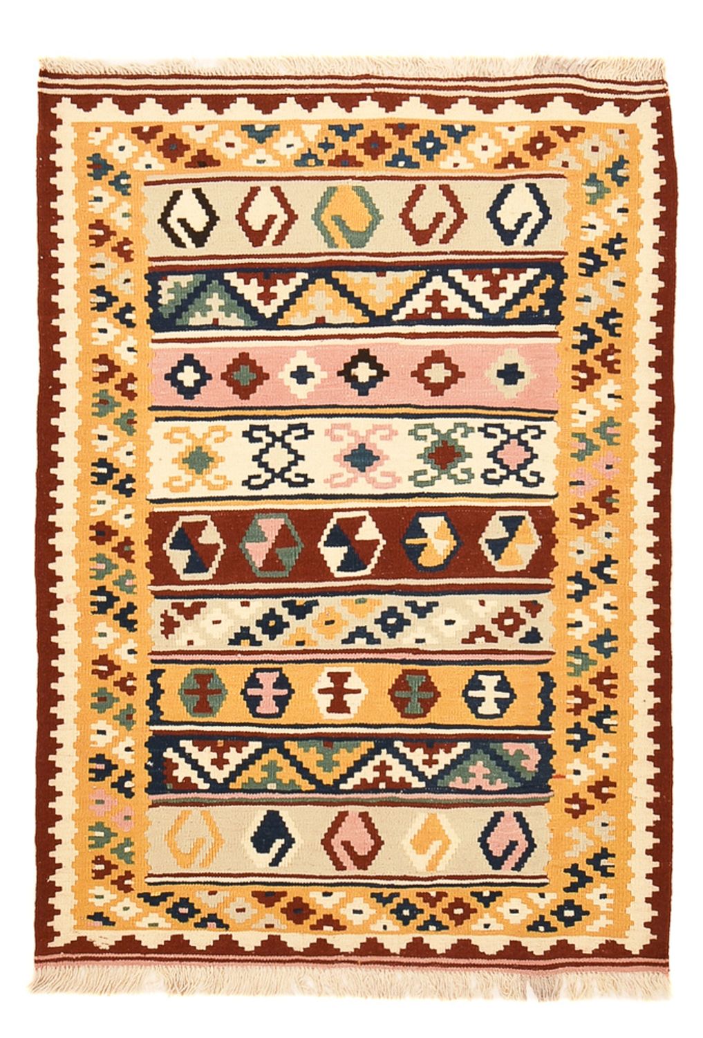 Tapis Kelim - Oriental - 144 x 105 cm - multicolore