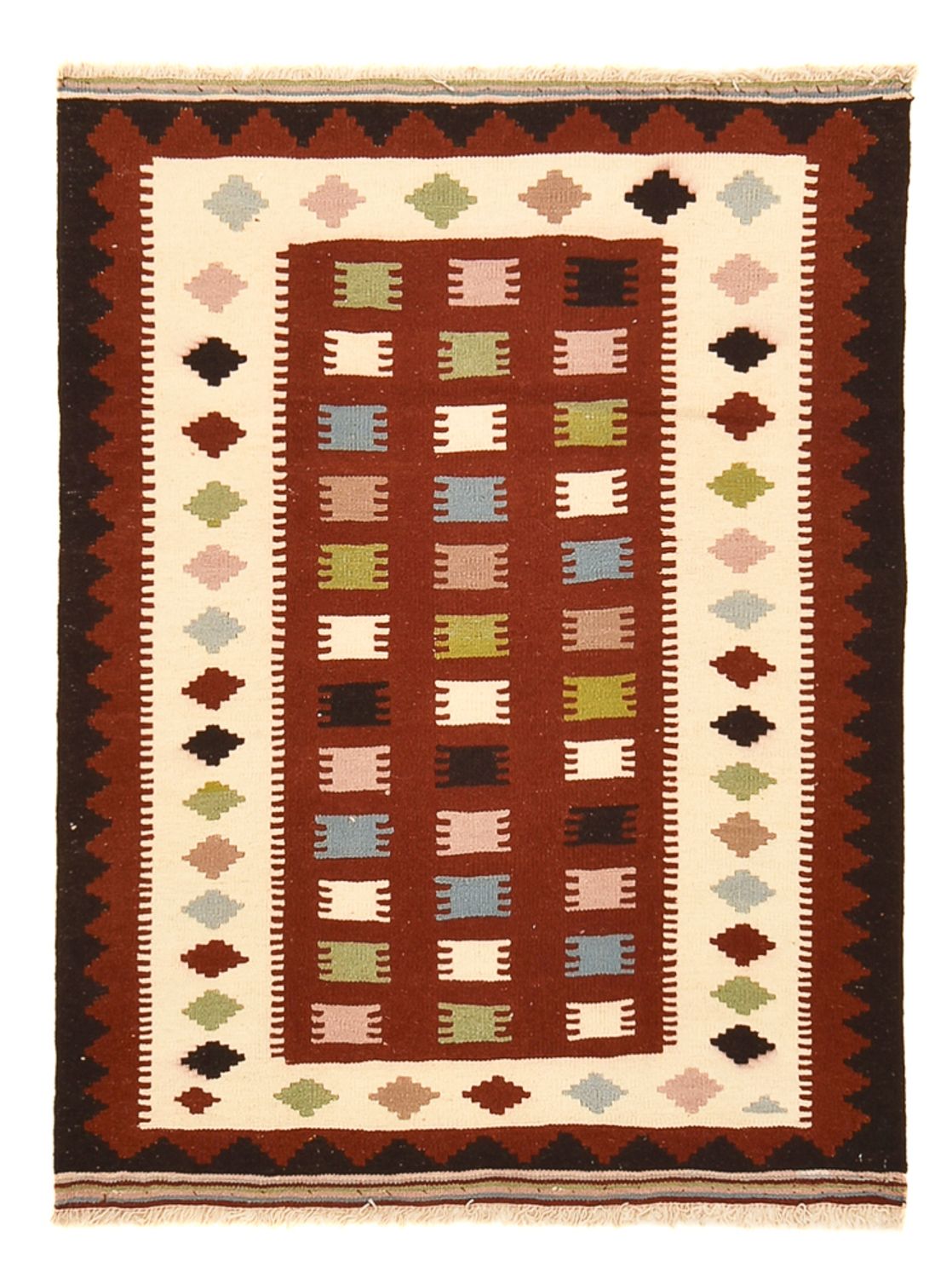Tapis Kelim - Oriental - 137 x 103 cm - multicolore