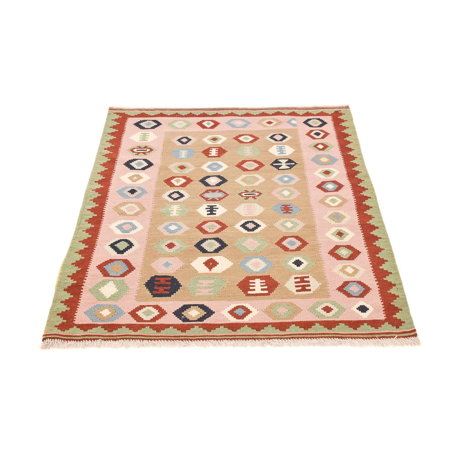 Tapis Kelim - Oriental - 138 x 110 cm - multicolore