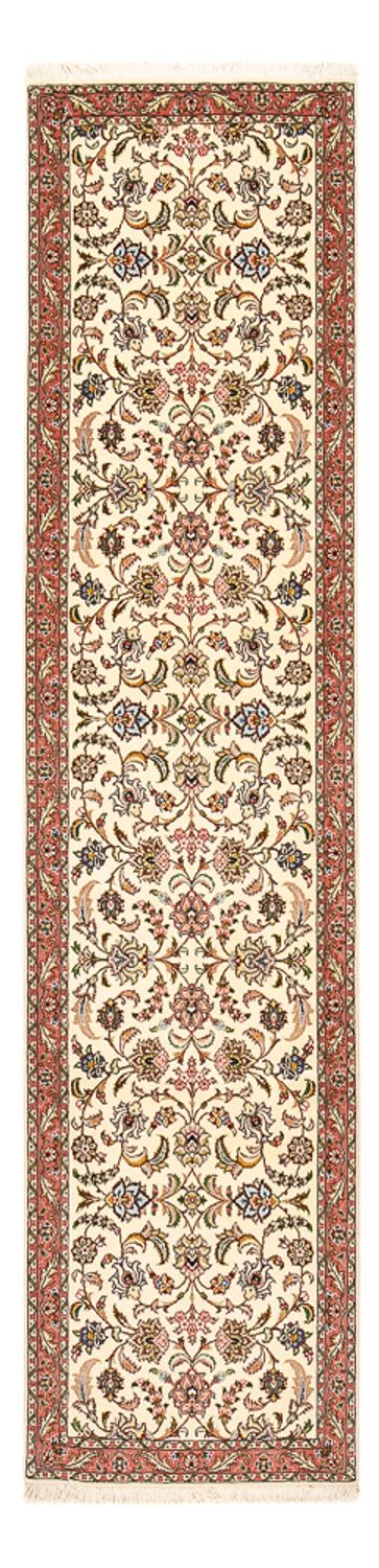 Tapis de couloir Tapis persan - Tabriz - Premium - 302 x 72 cm - sable