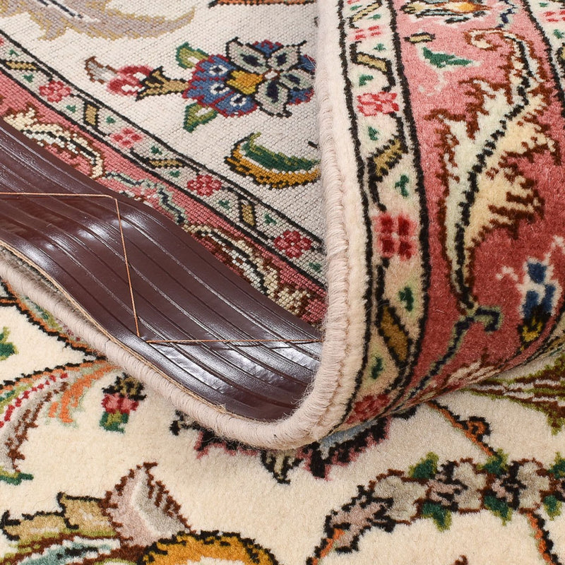 Tapis de couloir Tapis persan - Tabriz - Premium - 302 x 72 cm - sable