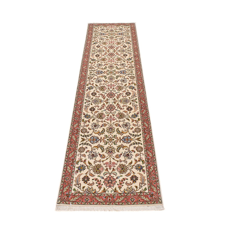 Tapis de couloir Tapis persan - Tabriz - Premium - 302 x 72 cm - sable