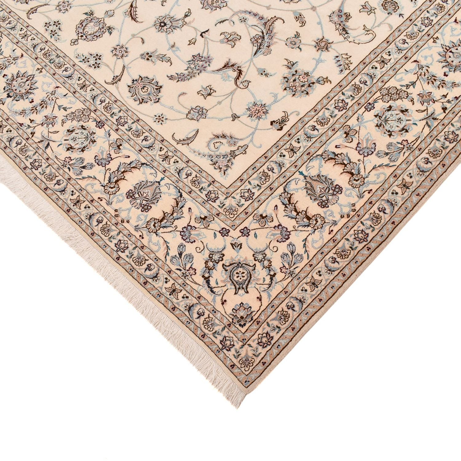 Tapis persan - Nain - Premium - 296 x 215 cm - crème