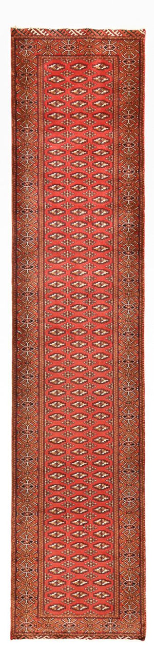 Tapis de couloir Tapis Turkaman - 369 x 86 cm - rouge