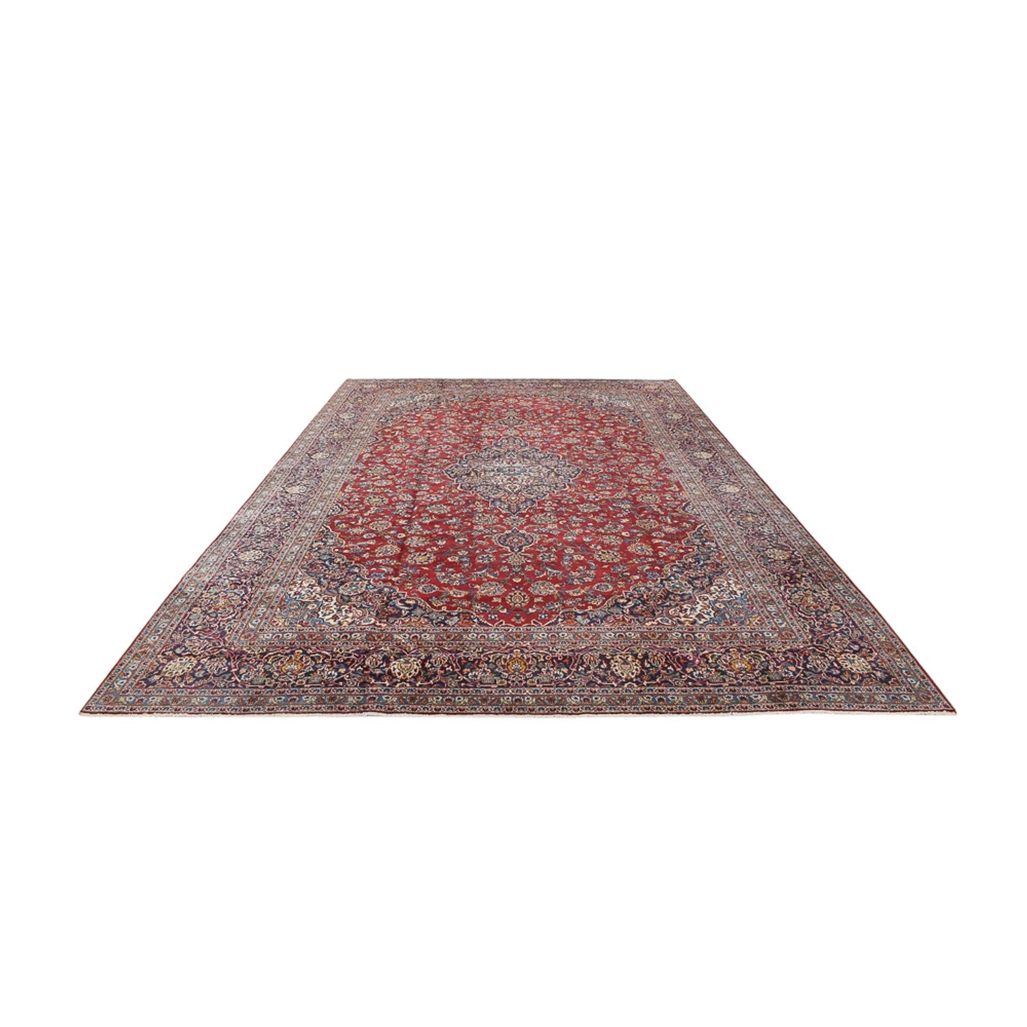 Tapis persan - Keshan - 455 x 301 cm - rouge