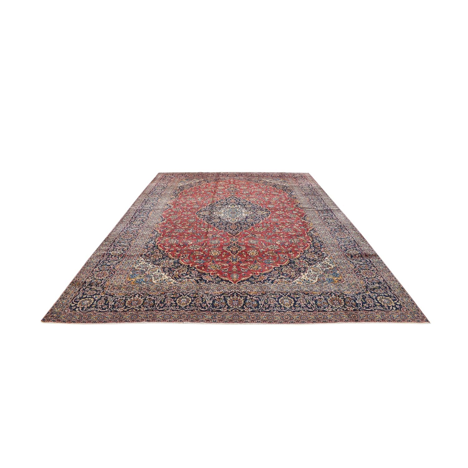 Tapis persan - Keshan - 452 x 310 cm - rouge