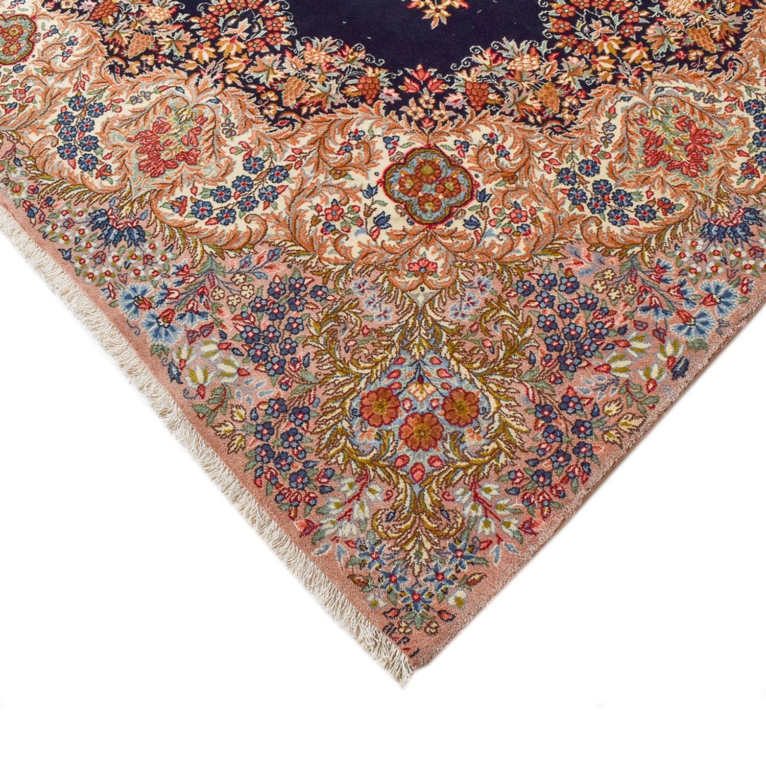 Tapis persan - Royal - 340 x 257 cm - bleu foncé